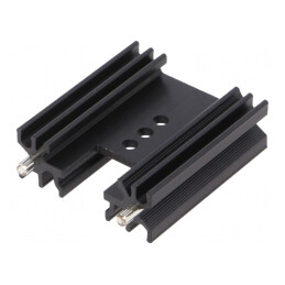 Radiator Extrudat Negru 38mm TO202/TO218/TO220/TOP3 | Electronic-mag.ro | Componente Electronice
