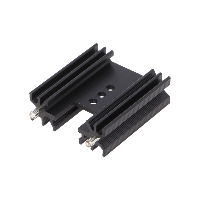 Radiator Extrudat Negru 38mm TO202/TO218/TO220/TOP3 | Electronic-mag.ro | Componente Electronice