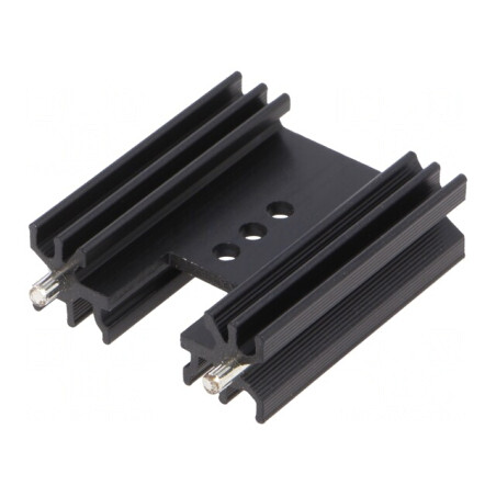 Radiator Extrudat Negru 38mm TO202/TO218/TO220/TOP3 | Electronic-mag.ro | Componente Electronice