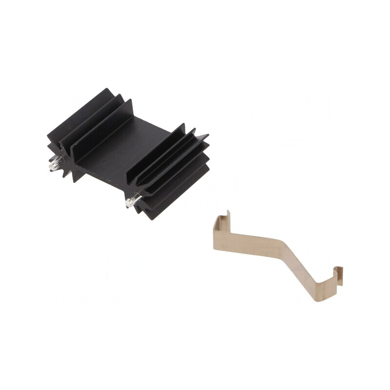 Radiator Negru Extrudat 25,4mm TO202/TO218/TO220/TOP3 | Electronic-mag.ro | Componente Electronice