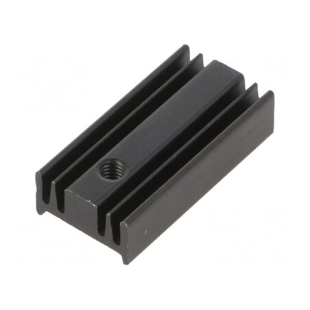 Radiator TO220 Negru 25x12.6x6.5mm 32K/W | Electronic-mag.ro | Componente Electronice