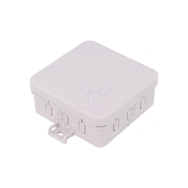 Cutie de Conexiuni IP20 Gri 85x85x37mm | Electronic-mag.ro | Componente Electronice