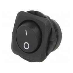 Comutator Balansoar ON-OFF 10A/28VDC Negru | Electronic-mag.ro | Componente Electronice
