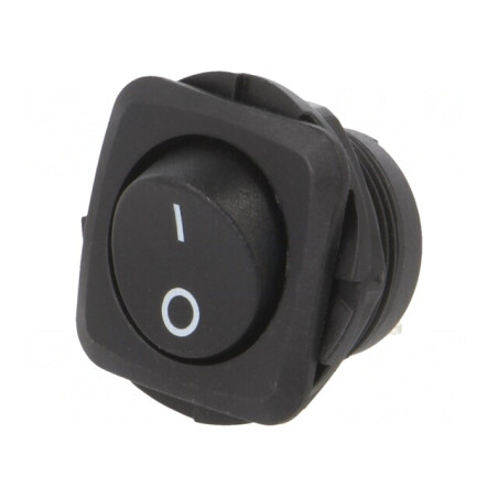 Comutator Balansoar ON-OFF 10A/28VDC Negru | Electronic-mag.ro | Componente Electronice
