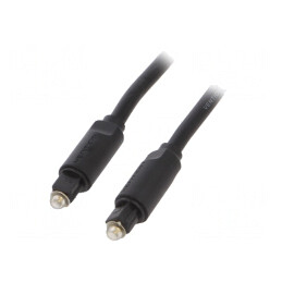 Cablu Audio Optic Toslink 1m Aurit Negru | Electronic-mag.ro | Componente Electronice