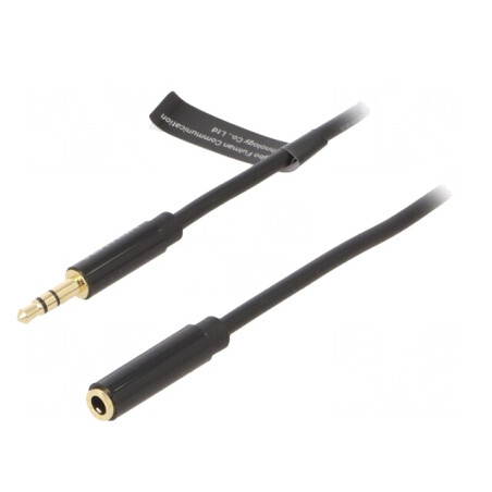 Cablu Jack 3,5mm Aurit 1m PVC | Electronic-mag.ro | Componente Electronice