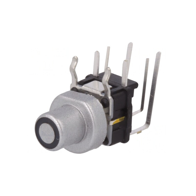 Comutator Tastatură SPST-NO cu LED Argintiu 12V | Electronic-mag.ro | Componente Electronice