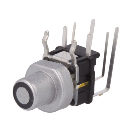 Comutator Tastatură SPST-NO cu LED Argintiu 12V | Electronic-mag.ro | Componente Electronice
