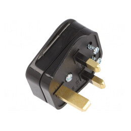 Conector Alimentare AC 250V 3A 2P PE Negru | Electronic-mag.ro | Componente Electronice