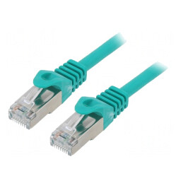 Patch Cord F/UTP Cat6 2m Verde RJ45 | Electronic-mag.ro | Componente Electronice