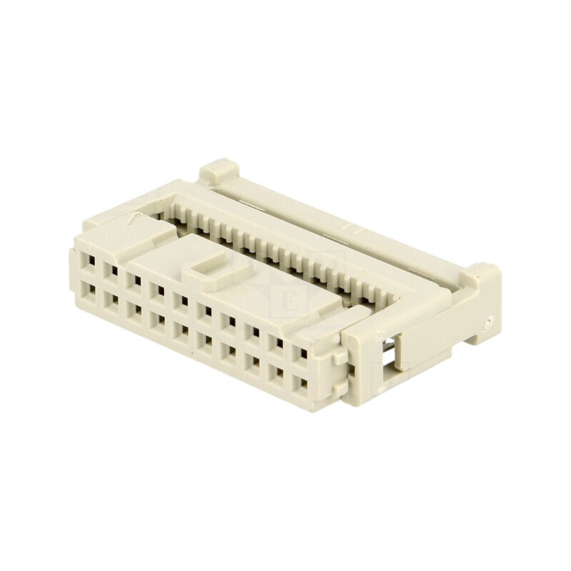 Mufă IDC mamă 20 pini cablu-bandă 1,27mm | Electronic-mag.ro | Componente Electronice