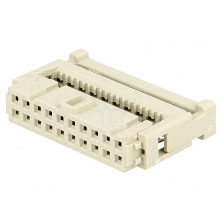Mufă IDC mamă 20 pini cablu-bandă 1,27mm | Electronic-mag.ro | Componente Electronice
