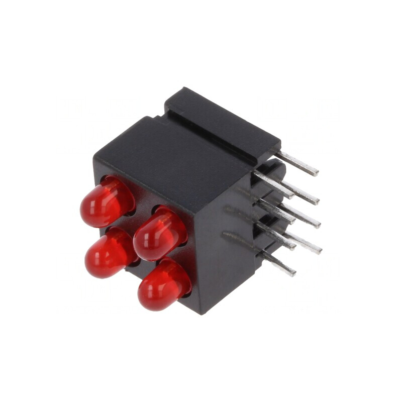 LED 2.8mm Roșu 4 Diode 20mA | Electronic-mag.ro | Componente Electronice
