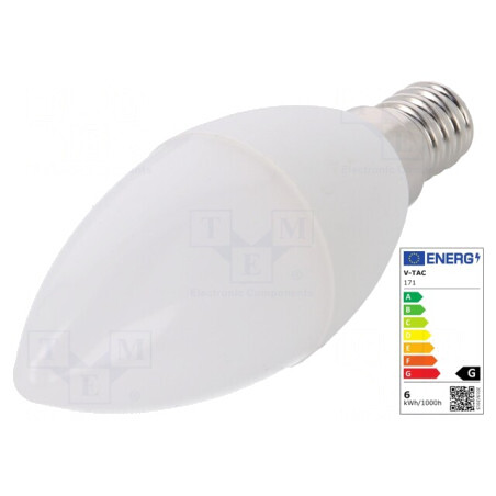 Lampă LED E14 Alb Cald 5,5W 3000K | Electronic-mag.ro | Componente Electronice