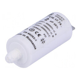 Condensator pentru Motoare 2uF 475VAC | Electronic-mag.ro | Componente Electronice