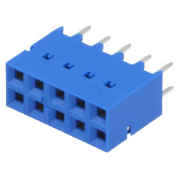 Conector PCB Mamă Dubox 2.54mm 10 PIN THT Aurit Drept | Electronic-mag.ro | Componente Electronice