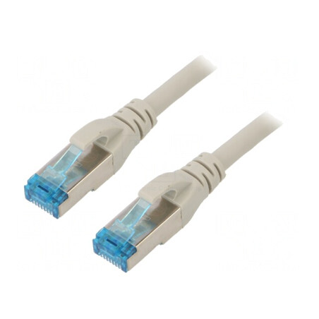 Cablu Patch Cord SF/UTP Cat 5e Cupru PVC Gri 2m | Electronic-mag.ro | Componente Electronice
