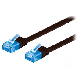 Patch cord UTP Cat6a PVC Maro 2m | Electronic-mag.ro | Componente Electronice