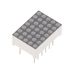 Afişaj LED Matrice 5x7 Albastru 12.7x17.8x6.3mm | Electronic-mag.ro | Componente Electronice