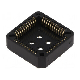Soclu PLCC44 THT bronz-fosfor gold flash pentru circuite integrate | Electronic-mag.ro | Componente Electronice