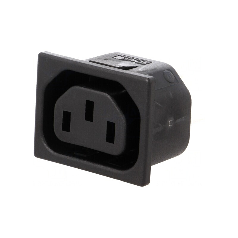 Conector Alimentare AC Soclu Mamă 10A 250V C13 | Electronic-mag.ro | Componente Electronice