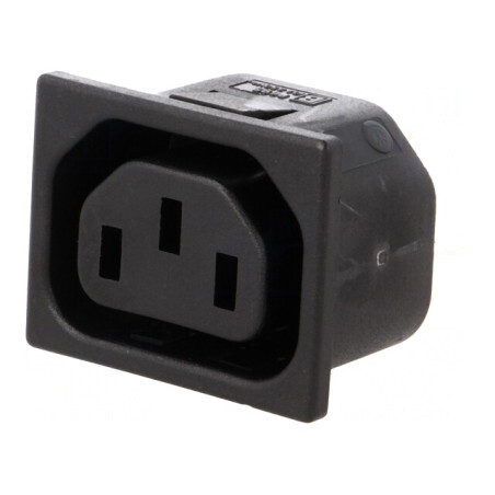 Conector Alimentare AC Soclu Mamă 10A 250V C13 | Electronic-mag.ro | Componente Electronice