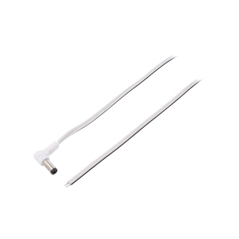 Cablu Alimentare DC 5,5/2,5 Alb 1,5m | Electronic-mag.ro | Componente Electronice