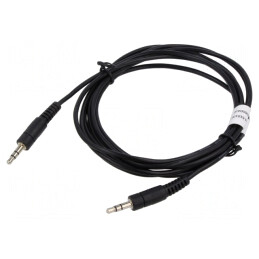 Cablu Audio Jack 3.5mm 3-Pin 2.5m Negru | Electronic-mag.ro | Componente Electronice