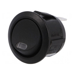 Comutator Rocker SPST ON-OFF 10A Negru cu LED | Electronic-mag.ro | Componente Electronice