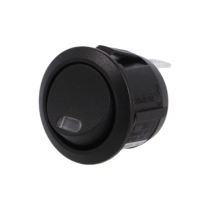 Comutator Rocker SPST ON-OFF 10A Negru cu LED | Electronic-mag.ro | Componente Electronice