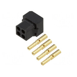 Mufă cablu PCB mamă 2mm 4 pini crimpată | Electronic-mag.ro | Componente Electronice