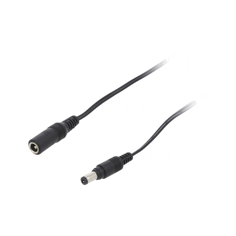 Cablu Alimentare DC 5,5/2,1 mm Negru 2x0,5mm2 | Electronic-mag.ro | Componente Electronice Cablu Alimentare DC 5,5/2,1 mm Negru 2x0,5mm2 | Electronic-mag.ro | Componente Electronice