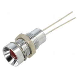 Lampă LED Roșie Clipitoare Ø8mm 3.5-13VDC | Electronic-mag.ro | Componente Electronice
