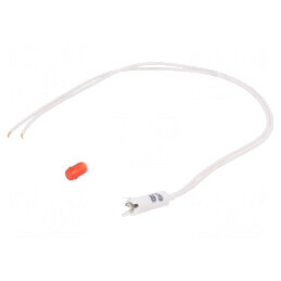 Lampă de control roșie 220V Ø6mm | Electronic-mag.ro | Componente Electronice