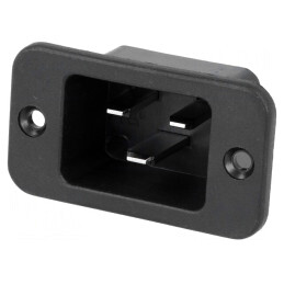 Conector Alimentare AC Soclu Tată 16A IEC 60320 C20 | Electronic-mag.ro | Componente Electronice