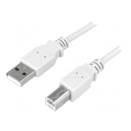 Cablu USB 2.0 A-B 3m Gri | Electronic-mag.ro | Componente Electronice