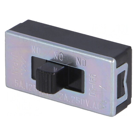 Comutator Glisant 3 Pozitii 2A 250VAC 4 Terminale THT pentru PCB | Electronic-mag.ro | Componente Electronice