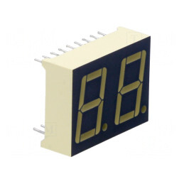 Afișaj LED 7 Segmente 14,22mm 2 Cifre Roșu | Electronic-mag.ro | Componente Electronice