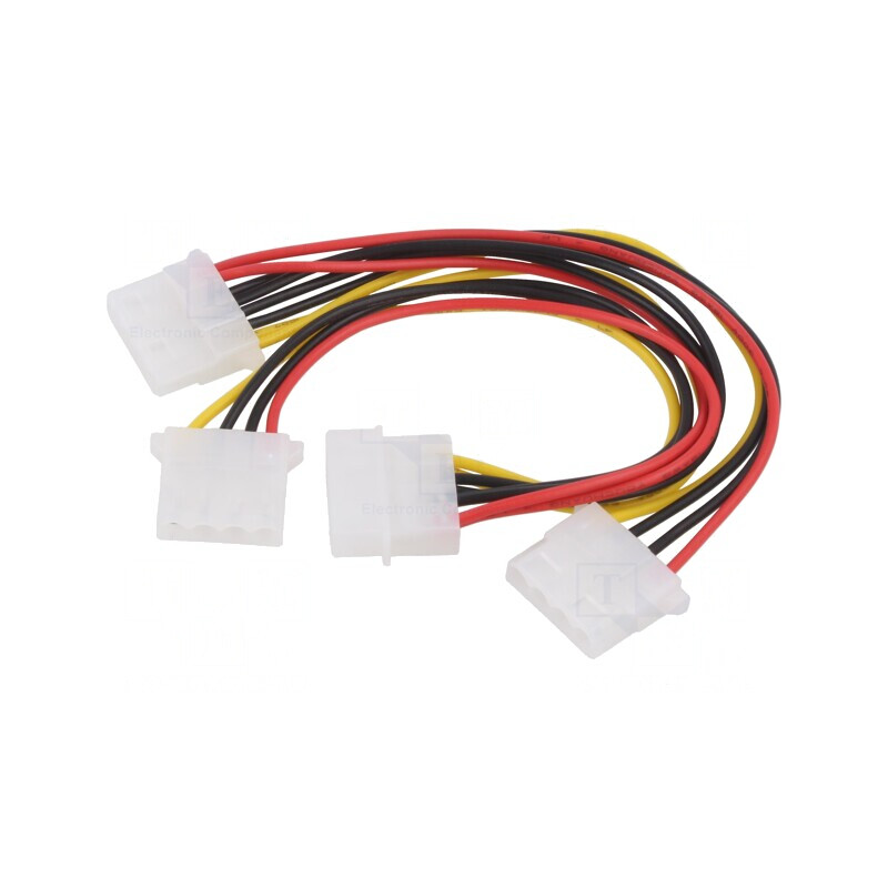 Cablu Alimentare EPS 8pin Mamă la Molex Tată 0.18m | Electronic-mag.ro | Componente Electronice