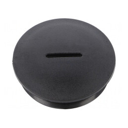 Capac de protecție negru IP54 poliamidă 15mm M63 | Electronic-mag.ro | Componente Electronice