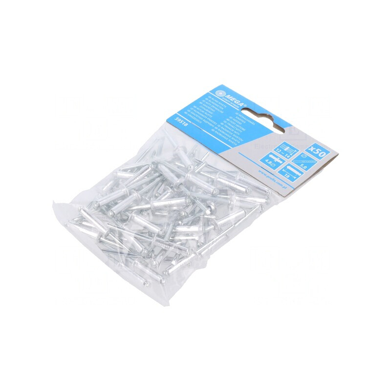 Set 50 Dibluri Aluminiu 4.8mm x 18mm | Electronic-mag.ro | Componente Electronice Set 50 Dibluri Aluminiu 4.8mm x 18mm | Electronic-mag.ro | Componente Electronice