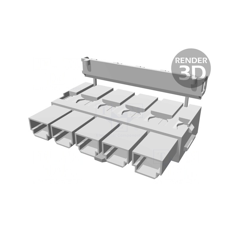 Mufă mamă Mini-Fit Sr 10mm 5 pini 600V | Electronic-mag.ro | Componente Electronice