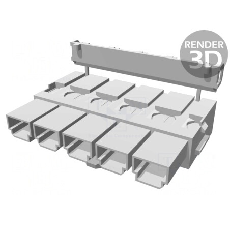 Mufă mamă Mini-Fit Sr 10mm 5 pini 600V | Electronic-mag.ro | Componente Electronice