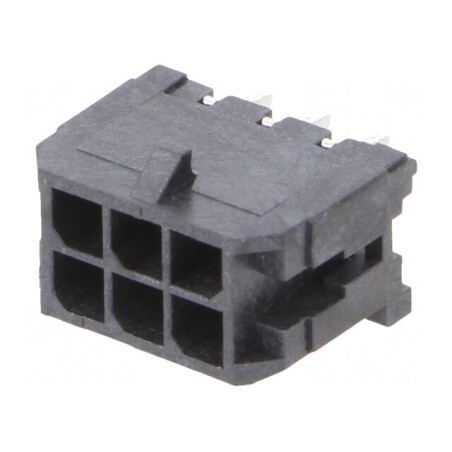 Conector Vertical Micro Fit 3.0 6 Pini | Electronic-mag.ro | Componente Electronice