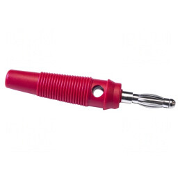 Mufă Banană 4mm Roșie 24A 60mm | Electronic-mag.ro | Componente Electronice