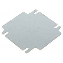 Placă de montare oțel 80,7x80,7x1,5mm ZP | Electronic-mag.ro | Componente Electronice