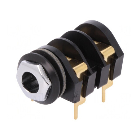 Soclu Jack 6.3mm Mamă Mono cu Dublu Întrerupător | Electronic-mag.ro | Componente Electronice