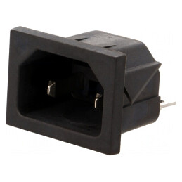 Conector Alimentare AC 10A 250VAC IEC 60320 C18 | Electronic-mag.ro | Componente Electronice