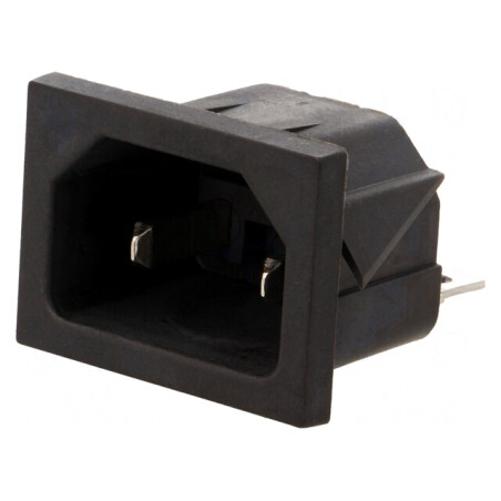 Conector Alimentare AC 10A 250VAC IEC 60320 C18 | Electronic-mag.ro | Componente Electronice