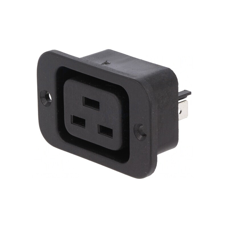 Conector Alimentare AC Soclu Mamă 16A IEC C19 | Electronic-mag.ro | Componente Electronice